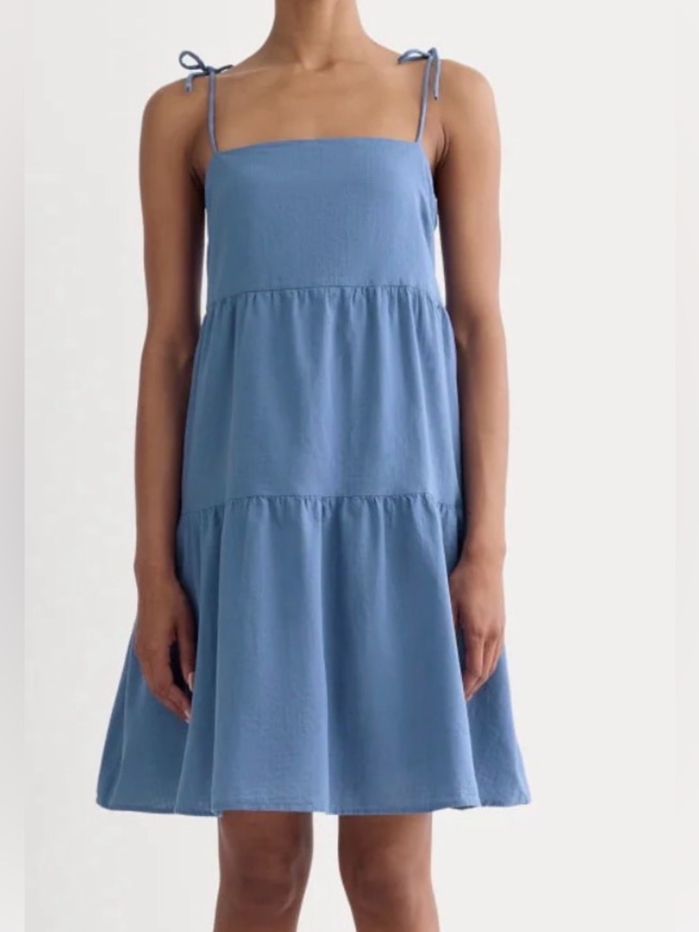 Everlane The Gauze Mini Tiered Dress Size XS